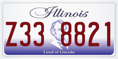 IL license plate Z338821