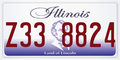IL license plate Z338824