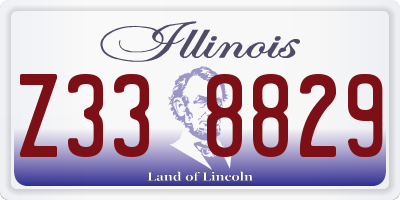 IL license plate Z338829