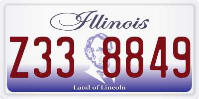 IL license plate Z338849