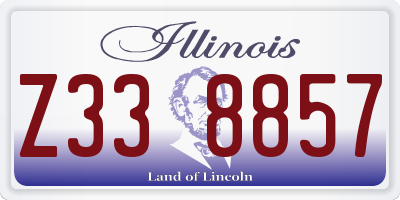 IL license plate Z338857