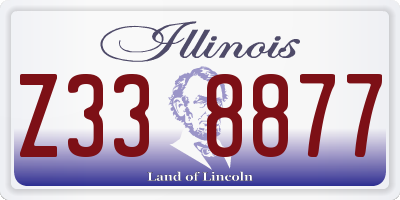 IL license plate Z338877