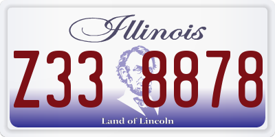 IL license plate Z338878