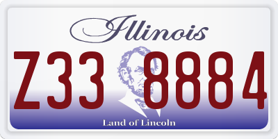 IL license plate Z338884