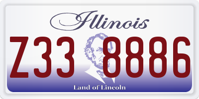 IL license plate Z338886