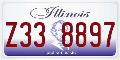 IL license plate Z338897