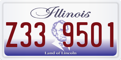 IL license plate Z339501