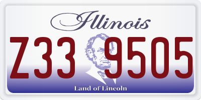 IL license plate Z339505