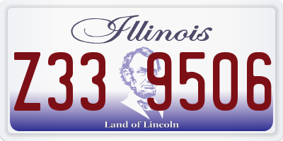 IL license plate Z339506