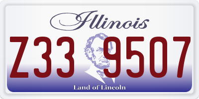 IL license plate Z339507