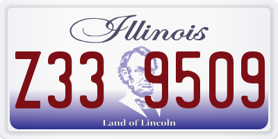 IL license plate Z339509