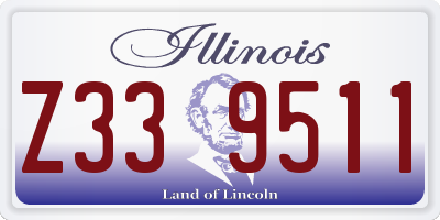 IL license plate Z339511