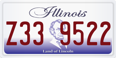 IL license plate Z339522
