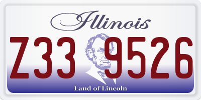 IL license plate Z339526