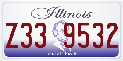 IL license plate Z339532