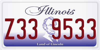 IL license plate Z339533