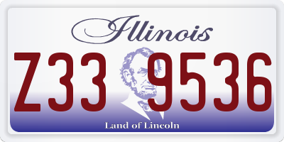 IL license plate Z339536