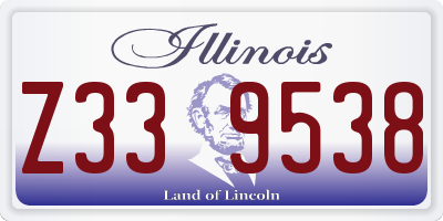 IL license plate Z339538