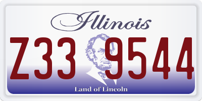 IL license plate Z339544
