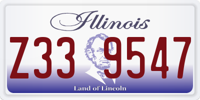 IL license plate Z339547