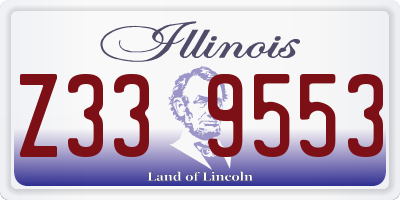 IL license plate Z339553