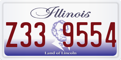 IL license plate Z339554