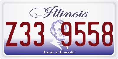 IL license plate Z339558