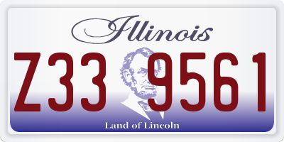 IL license plate Z339561