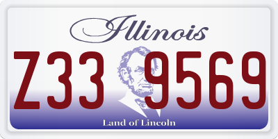 IL license plate Z339569