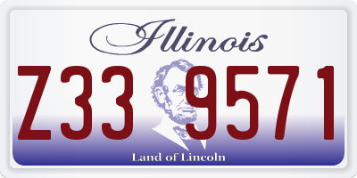 IL license plate Z339571
