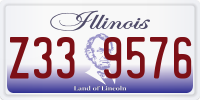 IL license plate Z339576