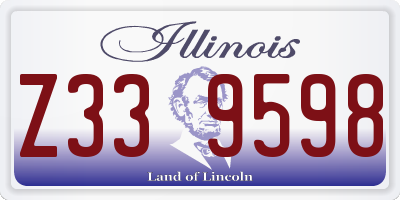 IL license plate Z339598