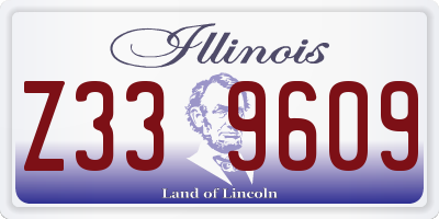 IL license plate Z339609