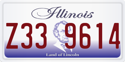 IL license plate Z339614