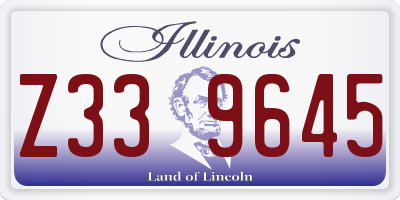 IL license plate Z339645