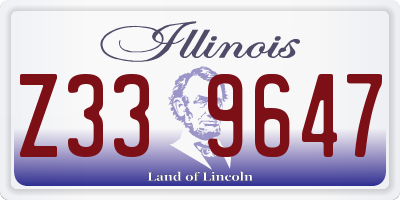 IL license plate Z339647