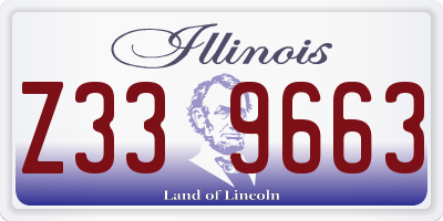IL license plate Z339663