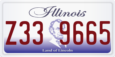 IL license plate Z339665