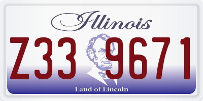 IL license plate Z339671