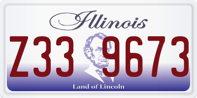 IL license plate Z339673