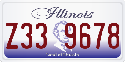 IL license plate Z339678
