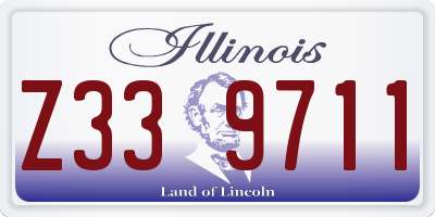 IL license plate Z339711