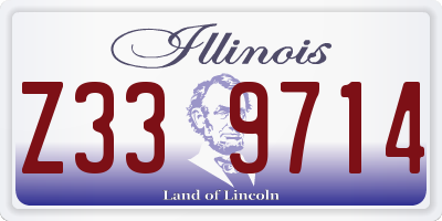 IL license plate Z339714