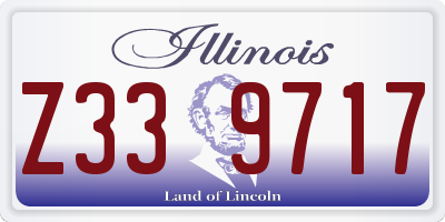 IL license plate Z339717