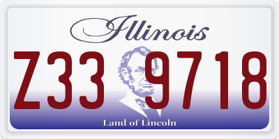 IL license plate Z339718