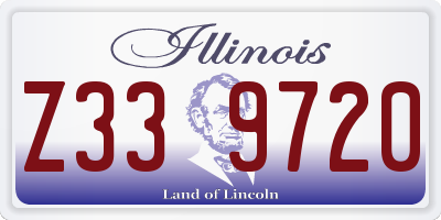 IL license plate Z339720