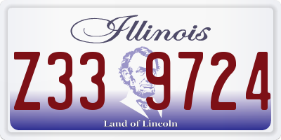 IL license plate Z339724