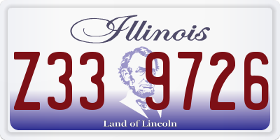 IL license plate Z339726