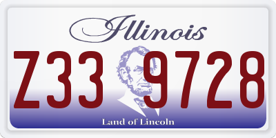 IL license plate Z339728