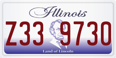 IL license plate Z339730